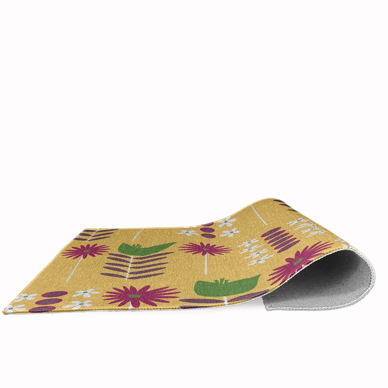 18" x 30" Simply Daisy Daisy May's Garden Scandinavian Chenille Area Rug, Daffodil Yellow