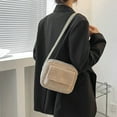thumbnail image 6 of Lamb wool satchel 2023 new style solid color one-shoulder diagonal bag trendy small square bag, 6 of 6