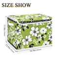 thumbnail image 5 of Yayeee Collapsible Cube Storage Bin with Lid Fabric Closet Decorative Basket with Handles, Retro Floral, 5 of 7