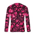 thumbnail image 5 of Fartey Big and Tall Valentine's Day T Shirts for Men 2025 Slim Fit Valentines Long Sleeve Crew Neck Tees Fashion Funny Love Heart Printed Tops Hot Pink S-4XL, 5 of 5