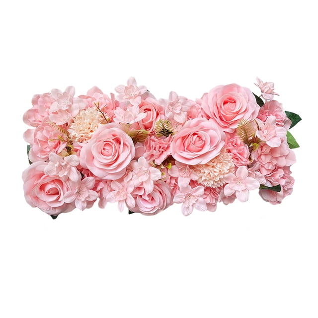 Centro de mesa floral para mesa de comedor de boda, centros de mesa florales para bodas, caminos de mesa, arreglos de flores artificiales