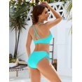 thumbnail image 3 of Womens Bikini Sets Two Piece Swimsuit 2025 Curvy Cutout String Bathing Suit, 3 of 12