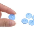 thumbnail image 4 of Uxcell 200pcs Sewing Button 5/8"(15mm) 2 Holes Resin Round Craft Replacement Buttons, Blue, 4 of 5
