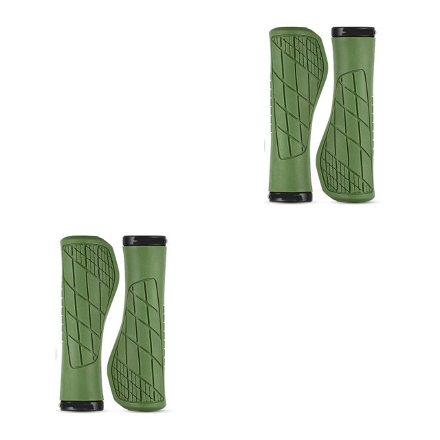 Eigraketly 1 par de empuñaduras para manillar de bicicletas, antideslizantes, transpirables, ergonómicos, a prueba de golpes, a prueba de polvo, Verde 2piezas