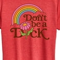 thumbnail image 3 of Instant Message - Rainbow Don't Be A D-ck - Women's Short Sleeve Graphic T-Shirt, 3 of 6