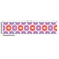 thumbnail image 3 of Ambesonne Bohemian Fabric by the Yard Upholstery, Geometric Floral Ovals, 5 Yards, White Vermilion Fuchsia, 3 of 5
