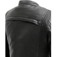 thumbnail image 2 of First Mfg Co - Supastar - Women's Motorcycle Biker Riding Black Leather Jacket - 3X Large, 2 of 5