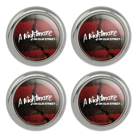 A Nightmare on Elm Street Logo Metal Craft Sewing Novelty Buttons - Set of 4