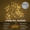 thumbnail image 4 of Vanthylit 18'' 108LT 8 lighting Modes Lighted Warm White LED Bonsai Fairy Spirit Night Tree Lamp for Easter Valentine's Day Christmas, 4 of 5
