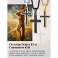 thumbnail image 6 of Bestyle Men's Black Cross Pendant Necklace Simple Cross Necklace Trendy First Communion Christian Religious Baptism Gifts, 6 of 9