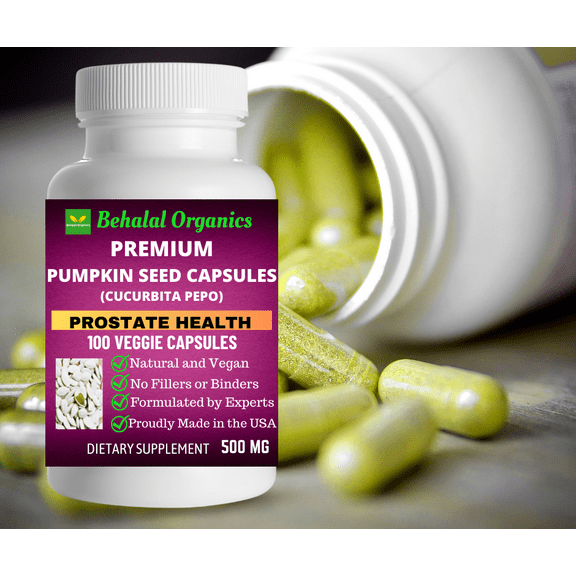 Pumpkin seed 100 Quick Release Capsules - 500mg Per Capsule
