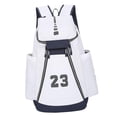 thumbnail image 1 of Soporte impermeable para casco de motocicleta de gran capacidad/almacenamiento para casco de ciclismo/senderismo Blanco Cola Mochilas de baloncesto, 1 of 4
