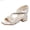 Beige, variant on Children Shoes Thick High Heel Sandals Fashionable Pearl And Diamond Princess Sandals Girls Dress Sandals Size US:10.5
