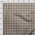 thumbnail image 3 of oneOone Georgette Viscose Brown Fabric Geometrical Craft Projects Decor Fabric Printed By The Yard 42 Inch Wide, 3 of 5