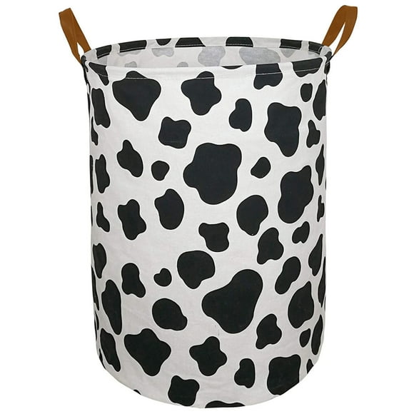 Bolsa plegable grande con estampado de lunares para guardar ropa sucia en dormitorios y hogares