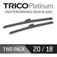 thumbnail image 1 of TRICO Black 25-2018 Premium Beam Wiper Blades - 20"+ 18", 2 Pack, 1 of 5
