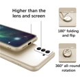 thumbnail image 4 of Compatible with Samsung S21 Case with Creative Astronaut Pattern Holder Green,Phone Samsung Galaxy S21 Case with Ring Kickstand Silicone Shockproof Soft TPU Protective Slim Cover (White), 4 of 14