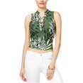 thumbnail image 2 of GUESS Camiseta sin mangas con cordones para mujer, verde, extragrande Guess Camiseta sin mangas, 2 of 2