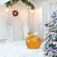 thumbnail image 4 of Hvmvliv Outdoor Inflatable Christmas Ball Colorful Decorative Giant Christmas Inflatable Balls Pvc Christmas Ball for Holiday Yard Porch Decoration 1.65 ft, Orange, 4 of 6