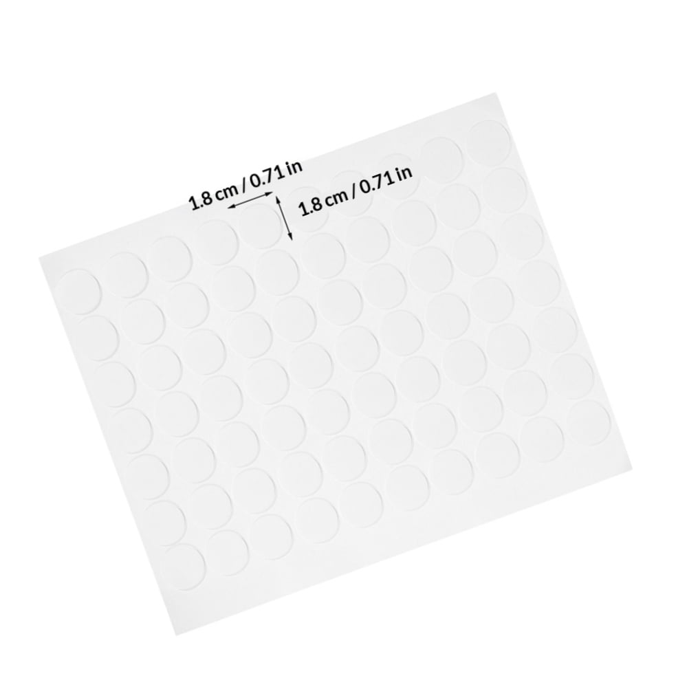 Pretyzoom Self Adhesive Dot No Residue Transparent Acrylic 20 Sheets