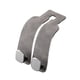 thumbnail image 4 of Ganchos para reposacabezas de asiento, gancho doble para respaldo de asiento, universales, de cuero de alta resistencia, para monedero gris, 4 of 8