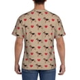 thumbnail image 3 of Bixox Men's German Shepherd Dog Printed Short Sleeve Skinny Athletic T-Shirt, 3 of 6
