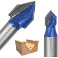 thumbnail image 4 of 4 Uds 6mm vástago V ranura de carburo sólido CNC enrutador grabado 90 grados V-ranurado broca herramientas de carpintería TUNC Sencillez, 4 of 5