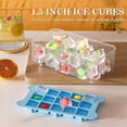 thumbnail image 2 of Ice Cube Tray for Freezer with Bin: Easy Release Ice Cube Maker with Covered Ice Holder - 3pack Ice Trays for Making 1.5inch Icecubes - Icebox with Lid, 2 of 5