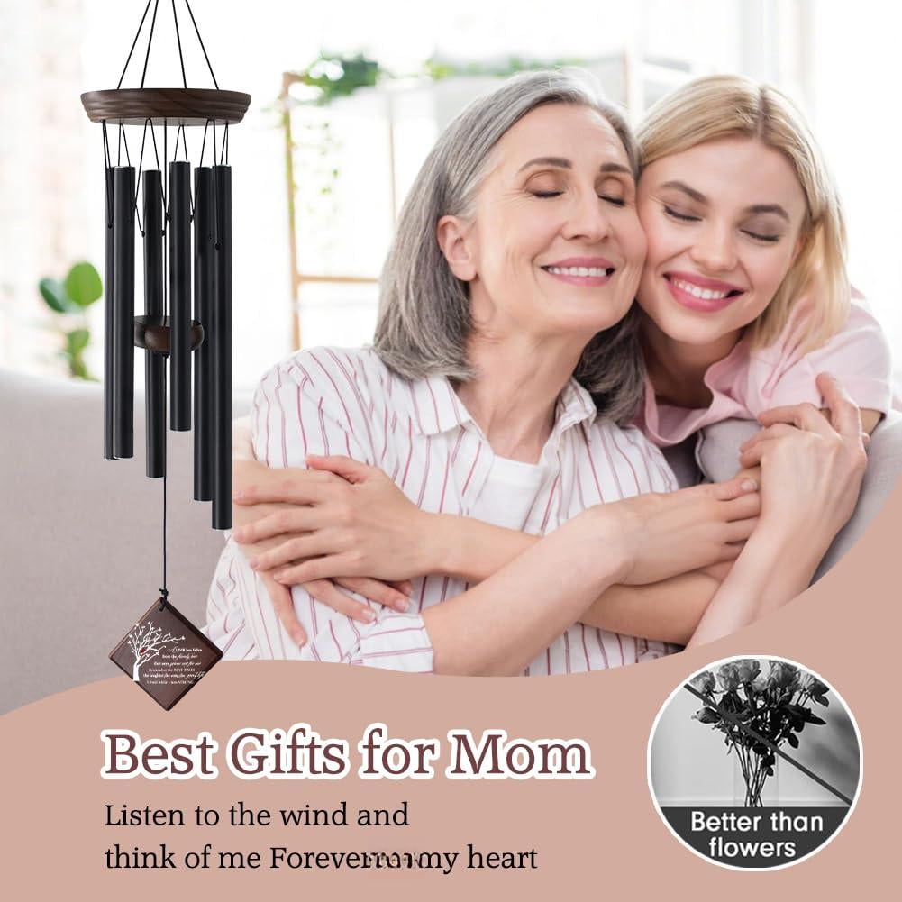 Sympathy Wind Chimes For Loss Of Loved One  Memorial Outside With Family Tree Sail Bereavement Gifts Mother Father Remembrance Windchime Garden Patio