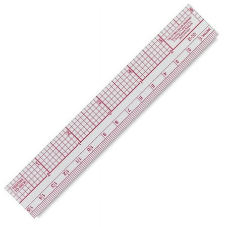 Westcott 10ths/Metric Beveled Ruler, 6-Inch/15cm (B-55)