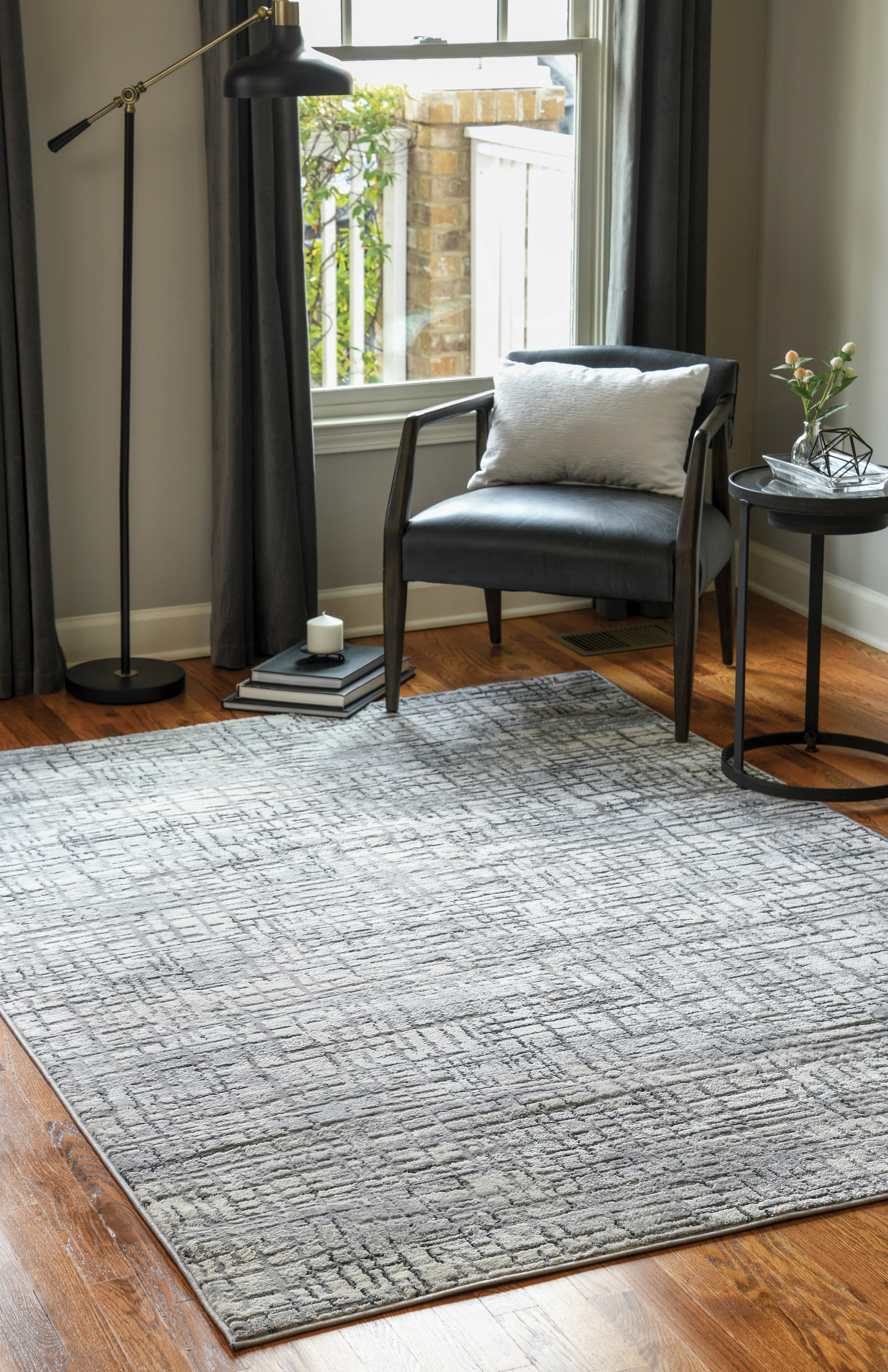 United Weavers Dawson Ripley Modern Abstract Runner Rug, Grey, 2'7" x 7'4"