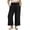 6010-black, variant on Plus Size Pants 2X Fashion Leopard Print Wide Leg Pants Smocked High Waist Trousers with Drawstring and Pockets Casual Summer Beach Lounge Pants 2XL 18W 20W