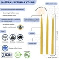 thumbnail image 4 of Zion Judaica Quality Natural Beeswax Hanukkah Candles Set of 45 - Standard Size Chanukah Candle 5.75" Tall - Premium Bee Wax Chanukkah Candles Fits Standard Menorahs Natures Best Bees wax Candles, 4 of 5