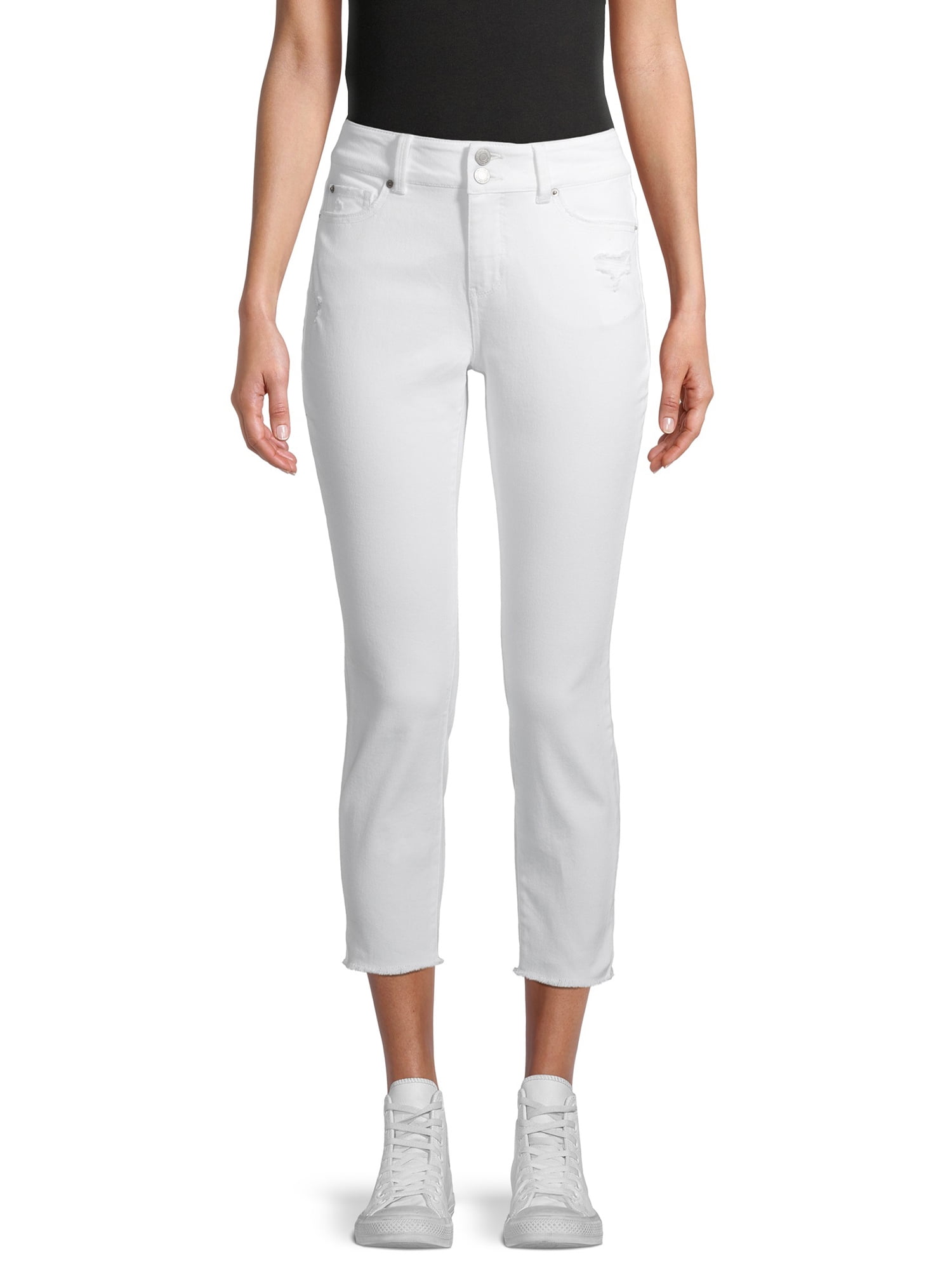 Time and Tru Women's Core Mid Rise Capri Pants