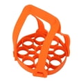thumbnail image 2 of 9Hole Silicone Egg Steamer Rack AntiScalding Pressure Cooker Sling Heat Insulation Pad(Orange ), 2 of 5