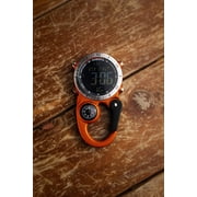 Dakota Backpacker Clip Watch – Lightweight Tactical Nylon Carabiner Strap for Outdoor Activities, Black