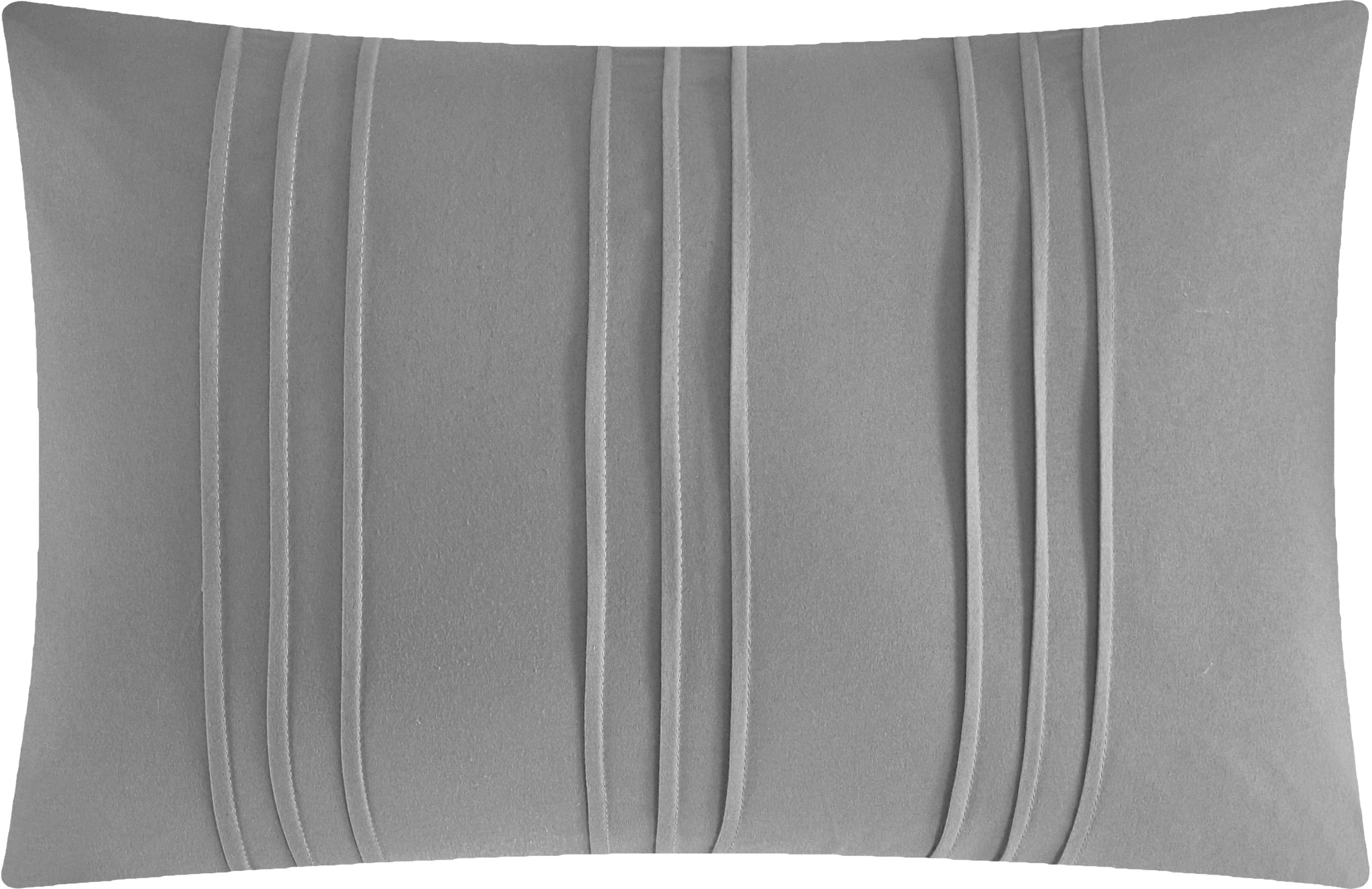 Lanco Annabelle Solid 7 Piece Comforter Set Grey, Bed Size King, Fill 100% Polyester