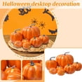 thumbnail image 2 of 7 Pcs Assorted Sizes Artificial Pumpkins – Harvest Orange Foam Pumpkins for Fall, Halloween & Thanksgiving Decorations, Tabletop Display, Home, Porch, Seasonal Centerpiece, Autumn Decor, 2 of 6