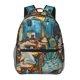 thumbnail image 1 of Balery Whimsical Cats Night Cafe Mochila Escolar Impresa, Mochila Ligera para Viajes Casual, Mochila Duradera y Cómoda Multifuncional, Mochila para Laptop-One Size, 1 of 5