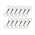 thumbnail image 1 of Termina llaveros para hombres Hombres Turismo al aire libre Snap Snap Soporte de bloqueo rápido Pull-APART Steel-Apart Cinturones plateados Llaveros 12 paquetes Vogacara HA011203-00, 1 of 7