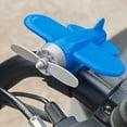 thumbnail image 2 of Blue Wind-Powered Rotatable Small Airplane Decoration For Motorcycle Handlebars And Bike Helmets With Secure Fixing Device And Fun Design, 2 of 6