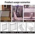 thumbnail image 5 of Las puertas de malla para bebés y perros, las puertas para escaleras para bebés, las puertas plegables portátiles de seguridad para bebés y perros se pueden instalar en cualquier lugar (negro 180 * 7 TUNC Sencillez, 5 of 5