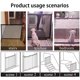 thumbnail image 5 of Las puertas de malla para bebés y perros, las puertas para escaleras para bebés, las puertas plegables portátiles de seguridad para bebés y perros se pueden instalar en cualquier lugar (negro 180 * 7 TUNC Sencillez, 5 of 5