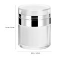thumbnail image 2 of WHAMVOX  4 Pcs Sample Pots Reusable Pump Bottles Lotion Containers Travel, 2 of 8