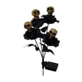 thumbnail image 4 of Xihbxyly Lámpara Solar de Calavera para Halloween, Diseño de Rosa de 4 Cabezas, Led, Decoración para Jardín Exterior, Decoración Espeluznante, Resistente a La Intemperie, de Bajo Consumo, Tamaño 25 X, 4 of 7