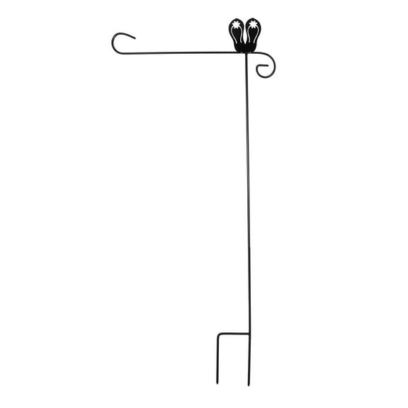 Briarwood Lane Wrought Iron Flip Flops Garden Flag Stand Holder