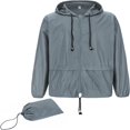 thumbnail image 1 of Mens Rain Jacket Lightweight Packable Rain Coats Men Waterproof Jackets with Hood Windbreaker, 1 of 6