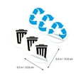 thumbnail image 2 of 1 Ensemble de 6 Feuilles d'Autocollants de Tri des Déchets en PVC Adhésif pour Poubelle, 2 of 9