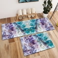 thumbnail image 3 of Blue Purple Turquoise Marble Kitchen Rugs and Mats Non Skid Washable Waterproof Anti Fatigue Kitchen Floor Mats Standing Floor Mat for Kitchen Office Laundry Room Bathroom,47.2x15.7 inch, 3 of 6