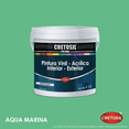 thumbnail image 5 of Cretosil Pintura Vinil Acrílica Mate Interior/Exterior 4 Litros (Color Aqua Marina), 5 of 5